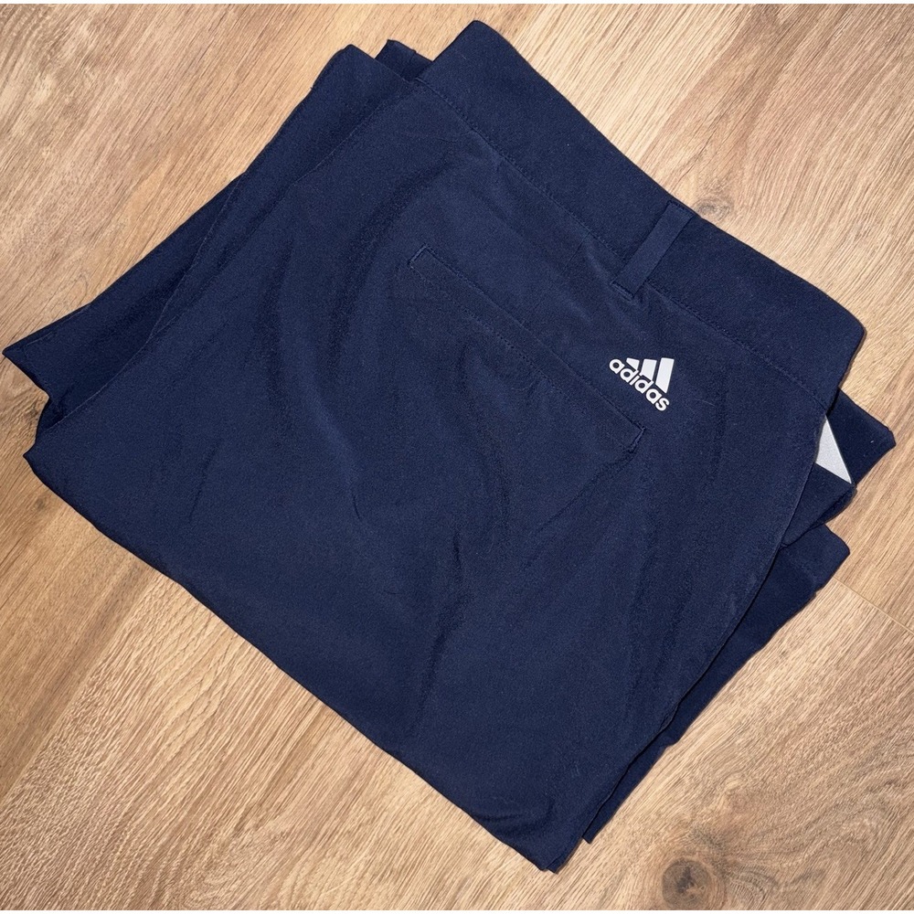 Adidas 365 Men's Golf Pants 42x32 Navy Blue Stretch Waistband